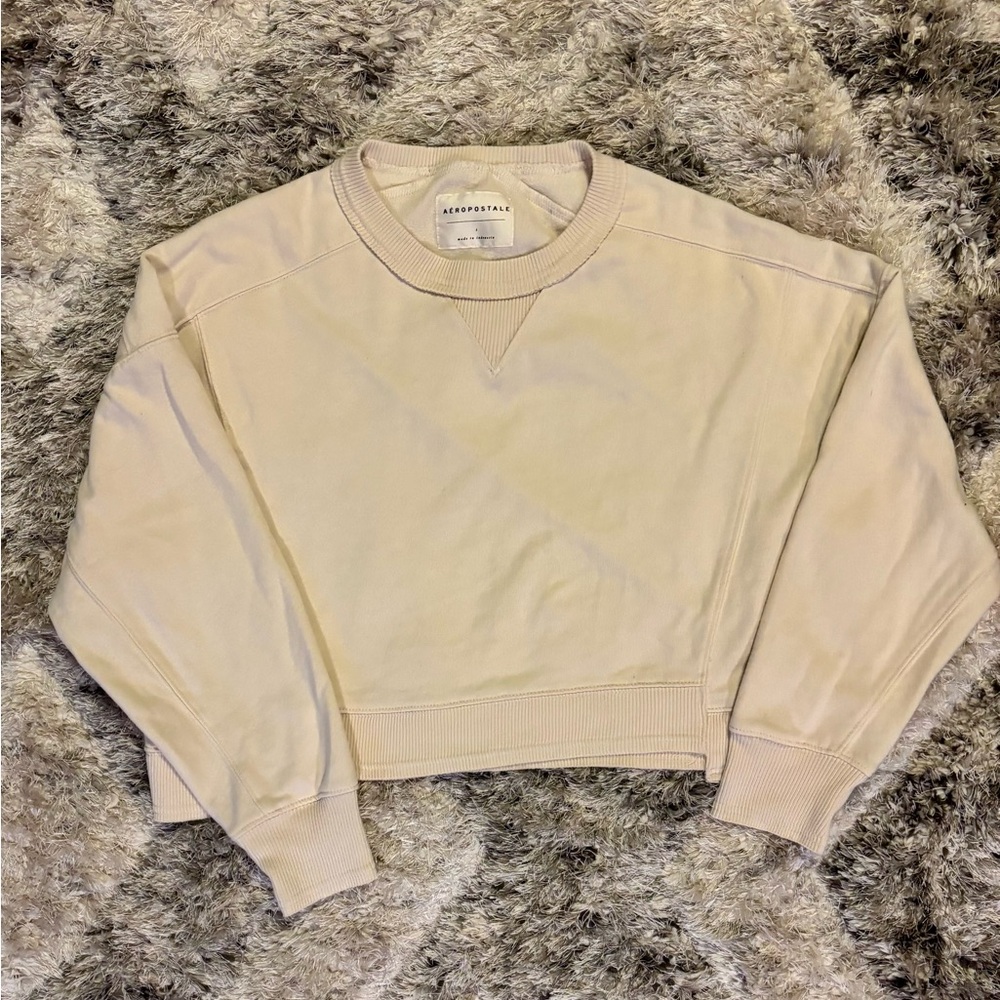 Aeropostale  Cropped Sweatshirt sand